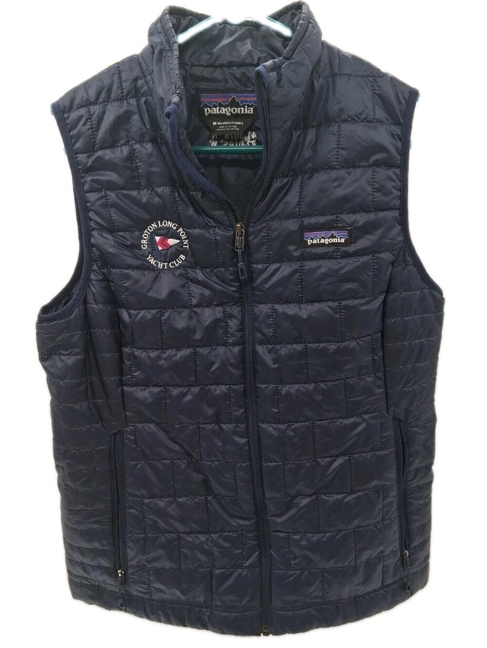 Patagonia Nano Puffer Vest Women's Medium Blue Full Zip Sleeveless Outdoor